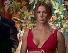 Poppy Montgomery cleavage in sexy red dress videos