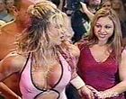 Jackie Gayda sexy oops during wrestling videos