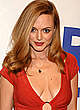 Heather Graham deep cleavage in red dress pics