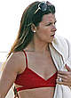 Danica Patrick in red bikini on the beach pics