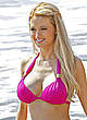 Holly Madison pregnant in pink bikini pics