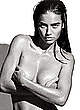 Adriana Lima braless black-&-white images pics