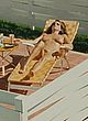 Amy Landecker nude sunbathing in backyard pics