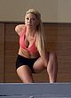 Taryn Terrell working out & huge cleavage pics