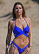 Jenny Thompson in blue bikini in spain pics