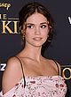 Maia Mitchell busty & leggy in floral dress pics