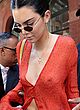 Kendall Jenner naked pics - no bra in see through blouse