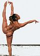 Katelyn Ohashi posing naked in gymnastic pose pics