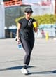 Lori Harvey wore a all-black workout gear pics