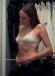 Ana Girardot posing in sheer white bra pics