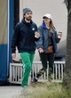 Elizabeth Olsen coffee run with fiance in la pics