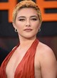 Florence Pugh sexy in skimpy orange gown pics