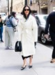 Katy Perry looks sexy in white coat pics