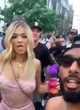 Rita Ora visible tits at outdoor party pics