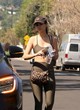 Victoria Justice leaving gym in green outfit pics
