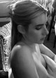 Emma Roberts shows her breast, makeup pics
