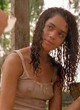 Lisa Bonet visible tits in wet top pics