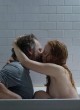 Jessica Chastain shows tits in bathtub, erotic pics