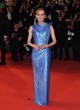 Diane Kruger posing in elegant blue dress pics
