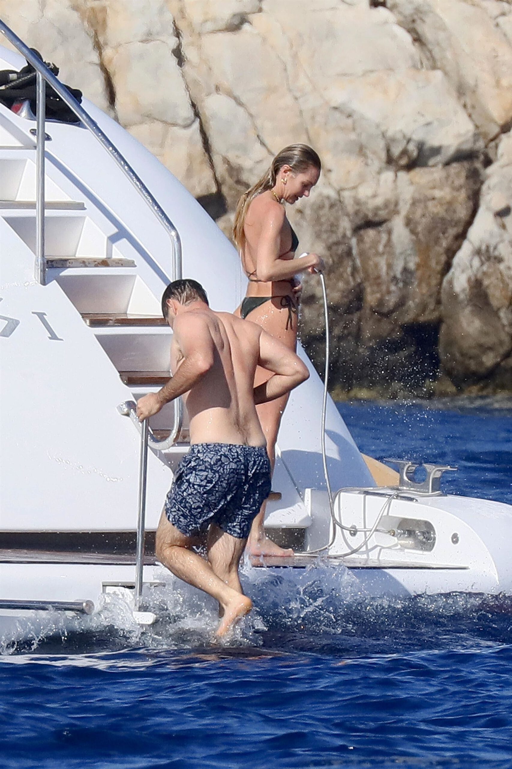 Candice Swanepoel Shows Off Her Amazing Figure in a Thong Bikini on a Yacht in the French Riviera pics