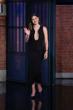 Monica Barbaro Monica Barbaro Stuns in Plunging Black Gown on Late Night! pics