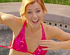 Alyson Hannigan pink bikini in a hot tub videos