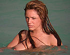 Kelly Brook floating nude boobs in ocean videos