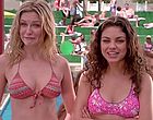 Mila Kunis sexy pink bikini by the pool videos