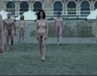 Ludivine Sagnier totally nude in the new pope videos