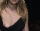 Gigi Hadid fully visible boobs in dress videos