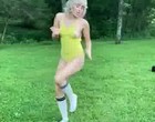 Miley Cyrus boob slip during photoshoot videos