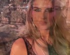 Heidi Klum in black see-through lingerie videos